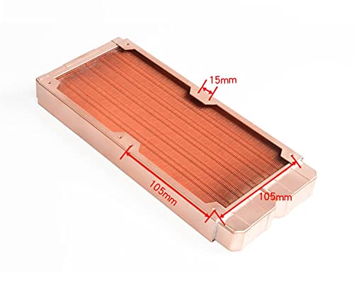 Radador de cobre puro 240mm PC água resfriador de resfriamento de resfriamento de calor G1/4 'Frea de 30 mm