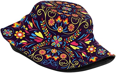 Cinco de Mayo Capéu de balde engraçado Design de férias mexicano Chapéu de pescador de verão Capinho de viagem