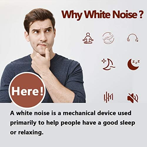 Máquinas de som de Magicteam Máquinas de ruído branco com 20 sons calmantes e de memória sem looping e função