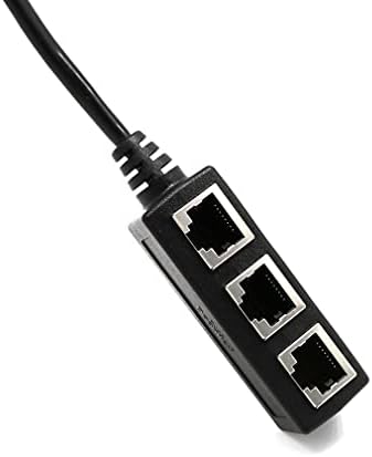 Connectores divisor Ethernet RJ45 Adaptador de cabo 1 masculino a 2/3 do conector da rede de porta fêmea