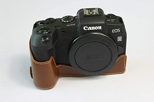 PU Leather Half Câmera Capa de capa de capa de abertura da versão para câmera de Canon EOS RP