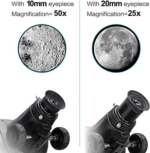 Telescópio 114AZ Telescópio refletor newtoniano para adultos de astronomia, Great Astronomy Gift for Kids Adults, vem com adaptador de celular e 1,25 polegada 13% t filtro da lua