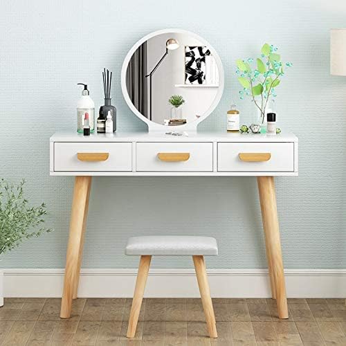 Mesa de penteado miaohy quarto pequeno mini mesa de cosméticos recebendo armário de gabinete cosmético simples