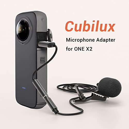 Cubilux UCM-RBK1 Adaptador de microfone compatível com um conector X2/X3, USB Tipo C para TRRS MIC Connector compatível