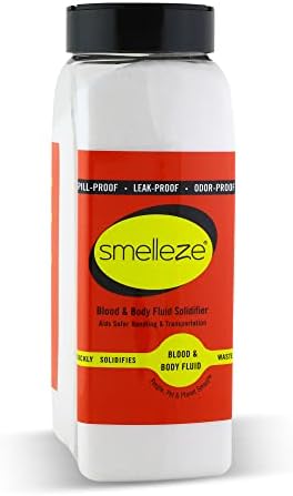 Smelleze Blood & Body Freid Limpe Up Super Absorvent, Solidifier & Desodorizer: 2 lb. Graninhos absorvem