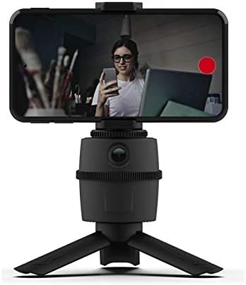 Suporte de ondas de caixa e montagem compatível com Samsung Galaxy S23 Ultra - Pivottrack Selfie Stand, rastreamento facial Montagem de suporte de suporte para Samsung Galaxy S23 Ultra - Jet Black