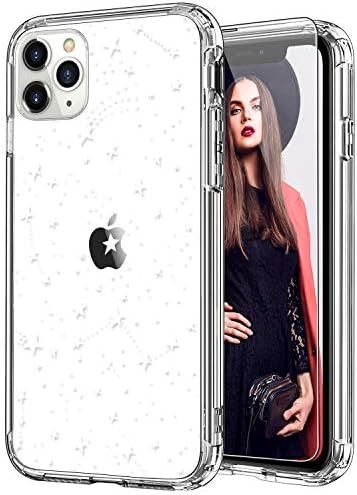 Icedio iPhone 11 Pro Max Case com protetor de tela, capa de TPU transparente com designs da moda