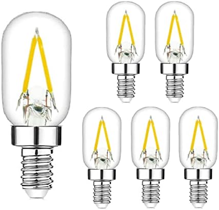 Lâmpadas de lâmpadas de sal LED T22 Base E12 com lâmpadas de reposição de 150lm LED equivalentes 15W lâmpadas