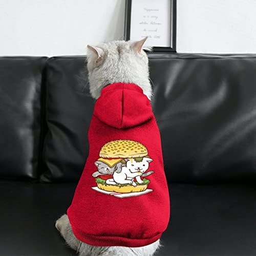 Hamburger Cat One Piece Dog Costume Pet Suit