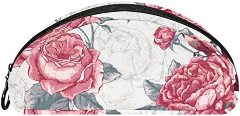 Tbouobt Makeup Bag Zipper Bolsa Travel Organizador cosmético para mulheres e meninas, rosa rosa