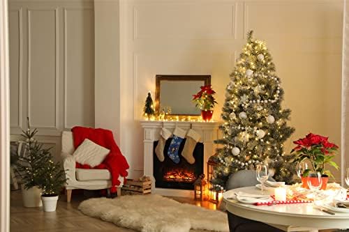 Tesouros de Caroline SS4633-CS DOBERMAN WINTRIM WINTRO Snowflakes Holiday Christmas Stocking, lareira