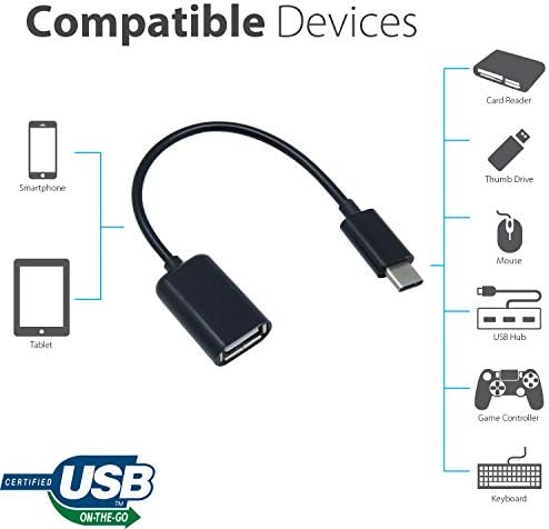 Adaptador BIG-E OTG USB-C 3.0 Compatível com o seu jogo de teclado OnTroller, SD, TF Card Reader
