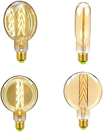 G125 Bulbo de filamento de LED de LED e LED de LED grande grande vintage para iluminação decorativa em casa,