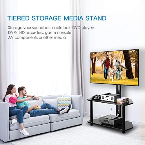 Stand/base da TV giratória para 32-55, 65 polegadas TVs-Universal Corner TV Stand com armazenamento