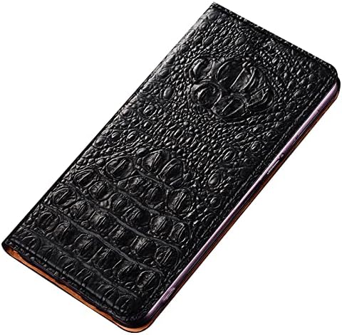 Caso da carteira de Yagelang para Samsung Galaxy S23 Ultra, luxuosa capa de couro genuíno de alívio