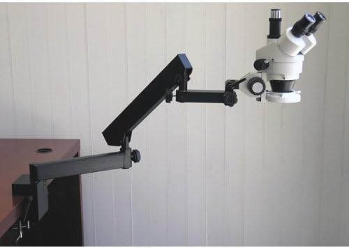 AmScope SM-6TZ-FRL-9M Digital Professional Trinocular Stereo Zoom Microscope, WH10x Eyepieces, 3.5X-90X
