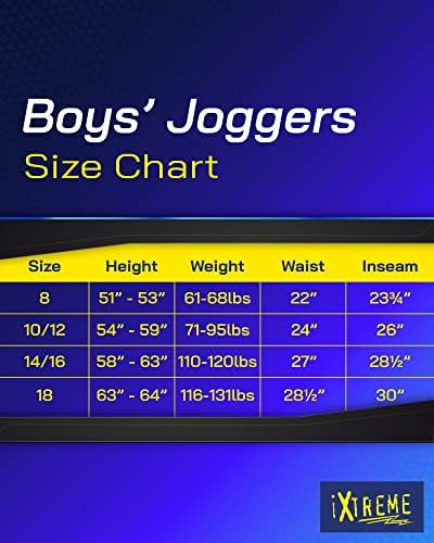 Ixtreme Boys 'Sweats - 4 Pack Active Tech Tech Fleece Pants com bolsos