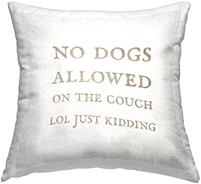 Os cães da Stuell Industries permitidos no sofá Pets Funny Pets Design mínimo por Daphne Polselli Pillow,