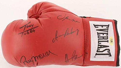 Boxing Champions Autografed Glove - Mercer, Tubbs, Rahman, McCall e Barkley! - luvas de boxe autografadas