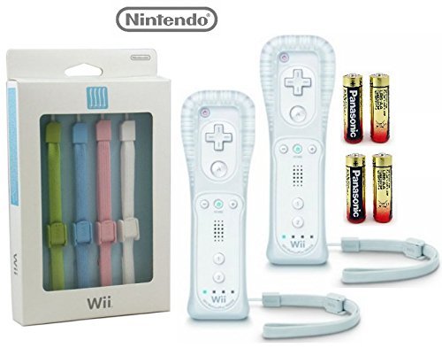WiiU 5 Strap Color Pack Conjunto e pacote de controladores brancos