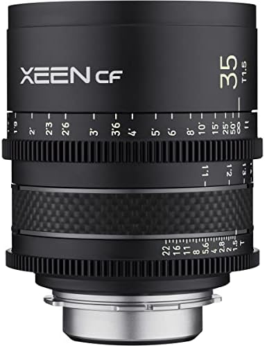 Rokinon Xeen Cf 24mm, 35mm, 50mm, 85mm T1.5 e 16mm T2.6 Pro Cine 5-Lens Kit para Sony E, pacote com kit