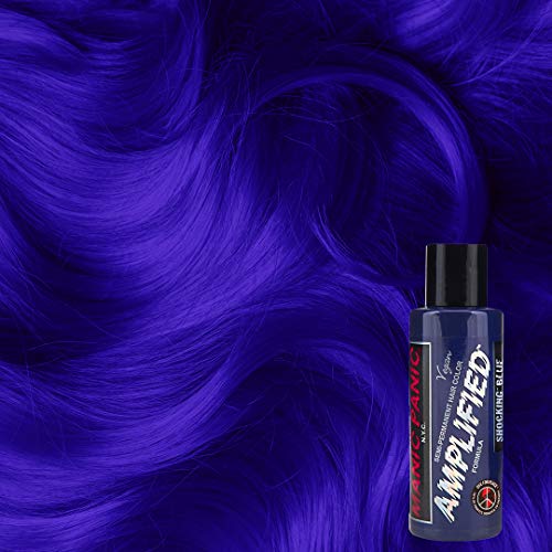 Manic Panic Chocking Blue Color - Amplificado - Tintura de cabelo semi -permanente - cor azul escura