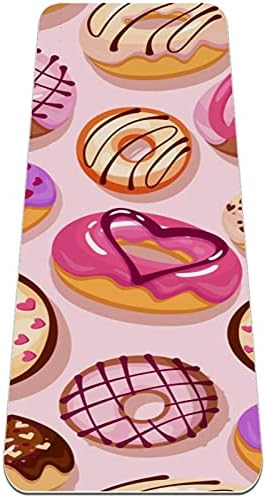 Siebzeh Donuts premium grossa de ioga mato ecológico saúde e fitness non slip tapete para todos os tipos de ioga