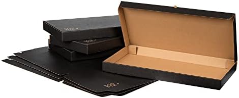 ECO PIE Kraft e Black Paper Corrugado Caixa de pão sírio - 24 x 8 x 2 - 50 Caixa de contagem