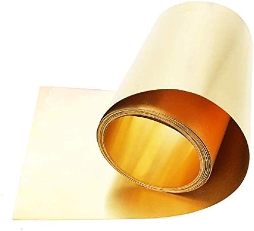 Metal Cobper Foil Brass Metal Placa de folha fina, largura: 50mm para artesanato fazendo lição