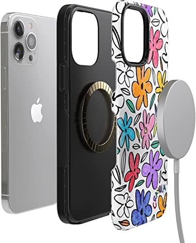 Casa do iPhone 12 Pro Max Case | Compatível com Magsafe | Fora das linhas | Caso do marcador Crayola