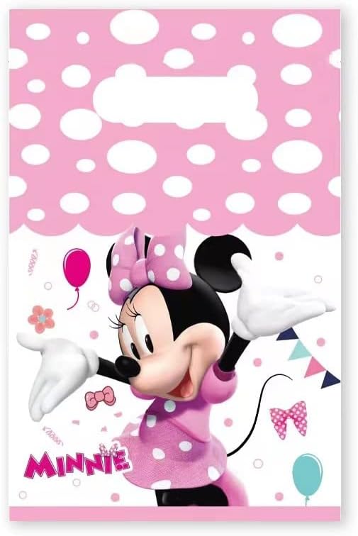 30 sacolas de presente de festa da Minnie Pink, sacolas de presente, sacolas de presente, Mickey