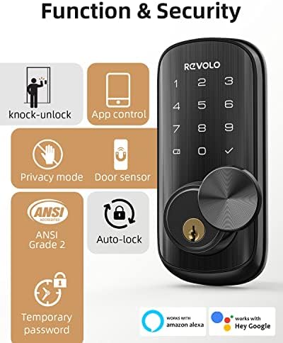 Revolo WFP01 Smart Lock, 5 em 1 entrada sem chave sem chave