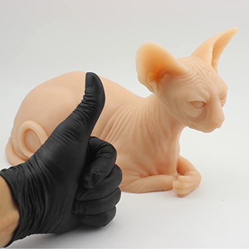 Modelo de gato de silicone tatuável esfínx gato modelo de vida tatuagem corpo falso corpo de pele