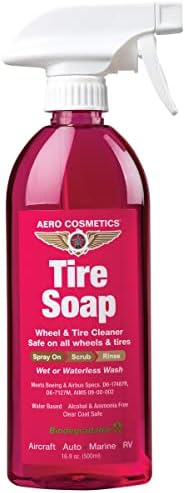 Aero cosméticos Soop e degrescante, remova a sujeira dos pneus, resíduos de óleo e mais 16 onças