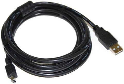 HQRP Extra Longo Longo de cabo USB compatível com Nikon Coolpix D70, D70S, D80, D90, D100, D200, D300,