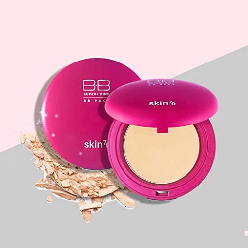Skin79 Super Plus Plus Bebles Balm Pink BB Cream 40g Pink Beige & BB Pact 15g Conjunto bege leve - Excelente