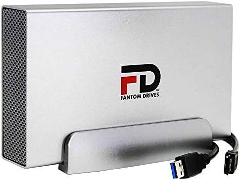 Fantom Drives FD 8TB DVR Expander Externo Drive rígido - USB 3.0 e ESATA - suporta DirecTV, Silver
