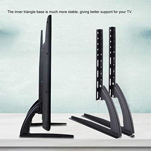 Suporte de aço de aço de metal preto Tbiiexfl para LED lCD LCD TV TV Table Table Top Mount Stand Stand Stand Stand