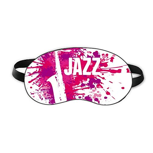 Sax Jazz Music Culture Pattern Sleep Eye Shield Soft Night Blindfold Shade Cover
