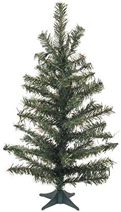 Vickerman 18 Canadian Pine Artificial Christmas Tree Unit, decoração de casa interna sazonal