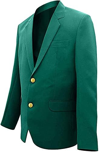 Casaco esportivo verde masculino - jaqueta de blazer de algodão para homens