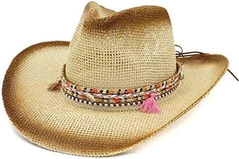 Capéu de palha masculino ocidental Outback de cowboy chapéu de cowboy feminino baseball beisebol
