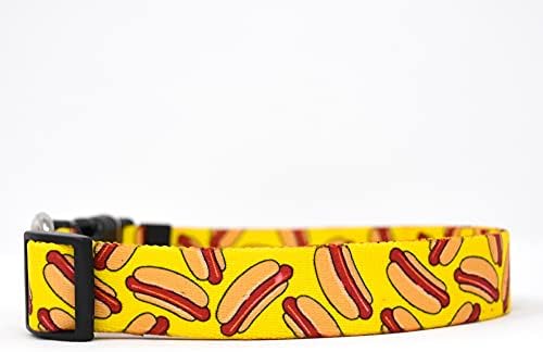 Design de cachorro amarelo Cola de cachorro-quente Cola de cachorro 3/8 de largura e se encaixa no pescoço