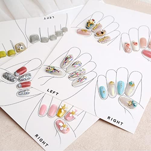 Japanese Nail Art Ins Style Cartão manual Placa de arte Use unhas Photo Prop