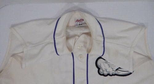 2009-2017 Winston Salem Dash 30 Game usou Jersey White Vest DP05958 - Jogo usado MLB Jerseys