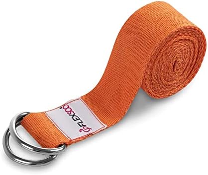 Flexsoo Yoga Mat Transportador de alongamento Ajuste as tiras de alongamento D-ring D fivela de cinto de ioga grossa