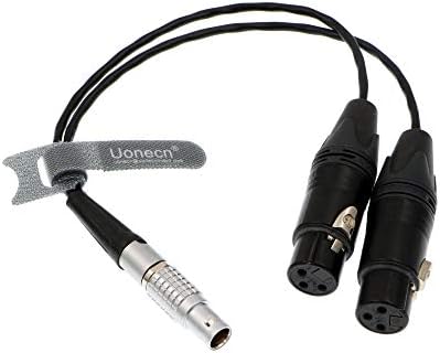 Uonecn 10 pinos plugue masculino para 4 xlr 3 pinos Breakout Audio Saída Cabo para Atomos Shogun Monitor Recorder