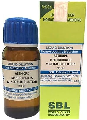 Sbl aethiops merucurialis mineralis diluição 30 ch