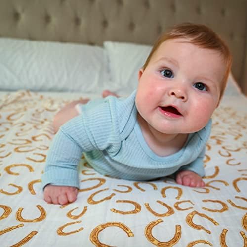 Lollybanks Swaddle Blanket | Algodão de musselina | Recém -nascido neutro e bebê neutro de