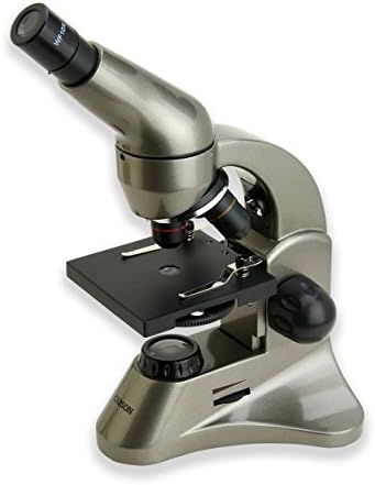 Carson Beginner 40x-400x Microscópio de composto de estudante com smartphone universal adaptador